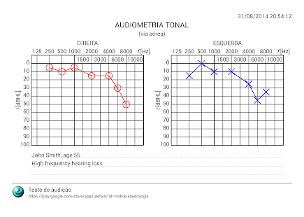 Teste de audição: miniatura da captura de tela  