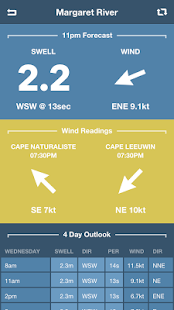 Swellcast Surf Forecasts screenshot for Android