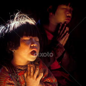 The Prayer by Roberto Nencini - Babies & Children Child Portraits