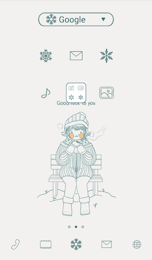 snow dodollauncher theme