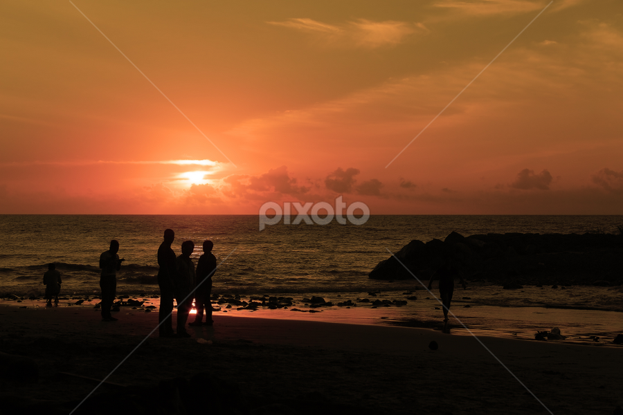 The Orange Sky by Che Abu Bakar Che Said - Landscapes Sunsets & Sunrises