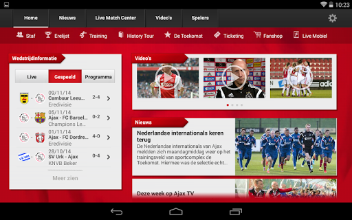 Officiële AFC Ajax tablet app
