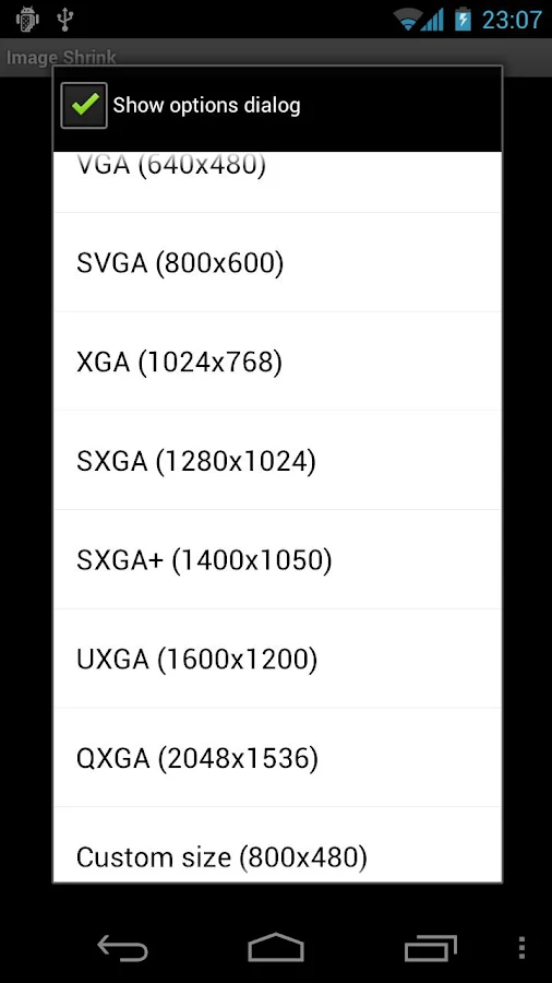 Image Shrink (Resizer) - screenshot