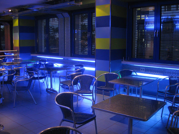 What the Generator hostel in Berlin lacked in quality clientele (a bunch of obnoxious high schoolers) it made up for with neon style.