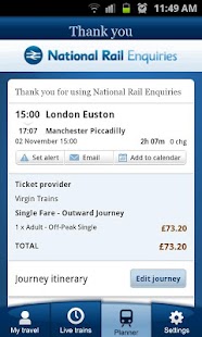 National Rail Enquiries - screenshot thumbnail