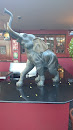 Metal Elephant Sculpture