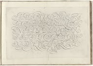 Schrijfvoorbeeld: het alfabet in vijf regels kapitalen