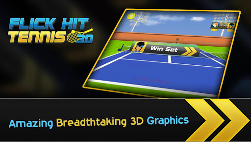 【免費體育競技App】Flick Hit Tennis 3D-APP點子