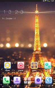 Paris Night Eiffel Tower Theme Screenshots 0