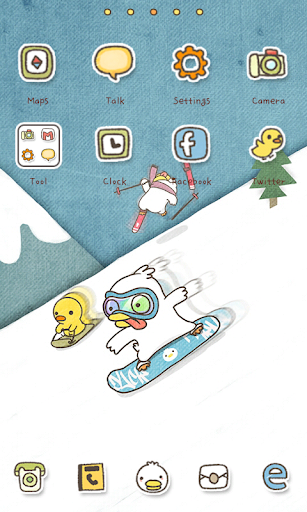 【免費個人化App】Duck ski go launcher theme-APP點子