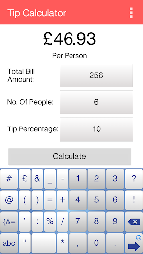 Tip Split Calculator
