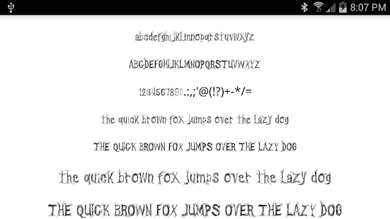 Halloween Fonts for FlipFont - náhled