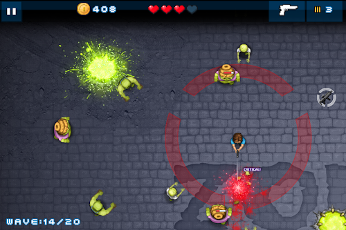 Android application Zombie Showdown screenshort