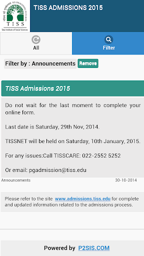 【免費教育App】TISS ADMISSIONS 2015-APP點子