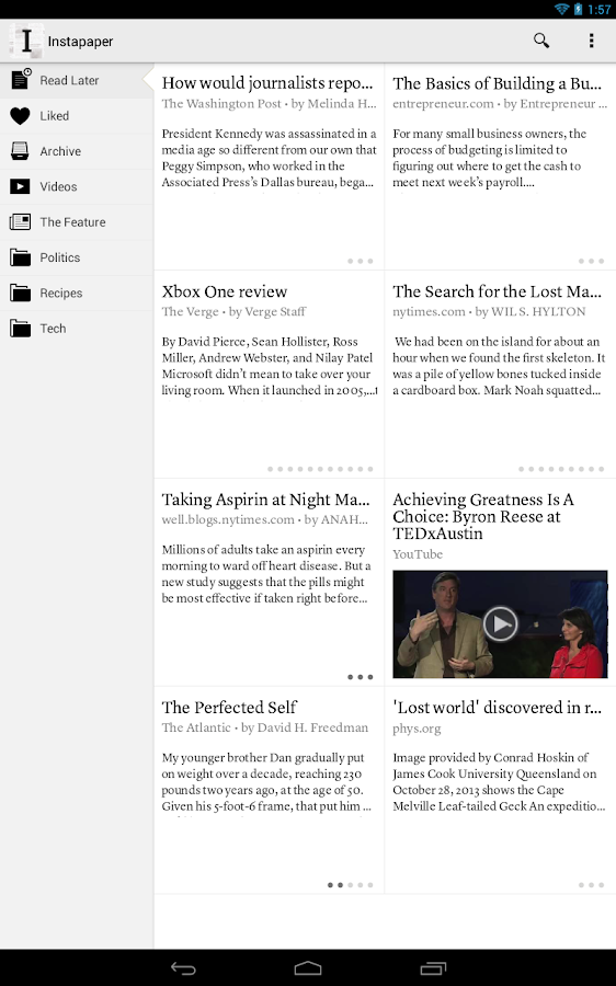 Instapaper - screenshot