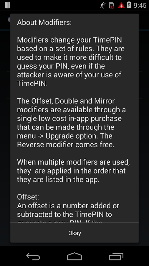 TimePIN - screenshot