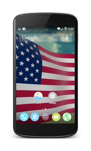 US Flag: 3D Live Wallpaper