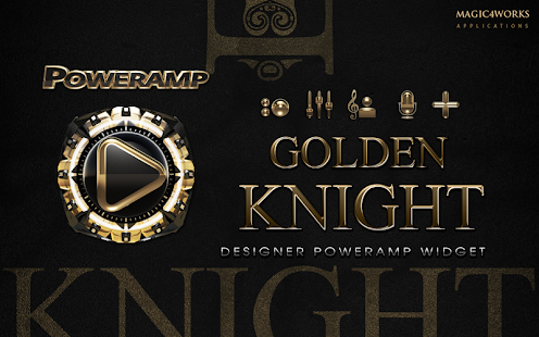 Poweramp Widget Golden Knight Screenshots 0