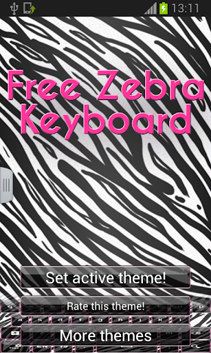 Free Zebra Keyboard