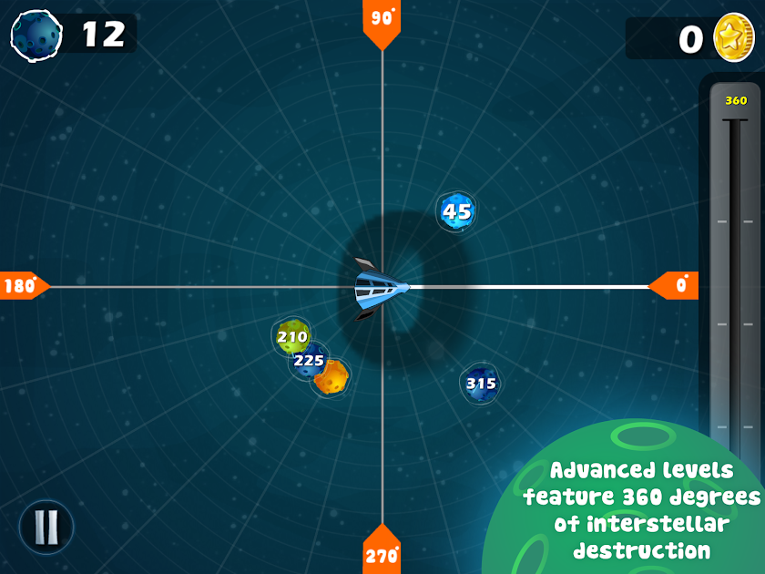 Angle Asteroids - Fingerprint Screen 3