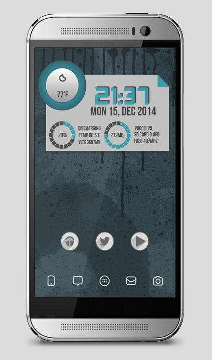 Iris For Zooper Widget Screen 3