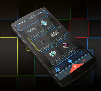 Glowing Next Launcher 3D Theme - screenshot thumbnail