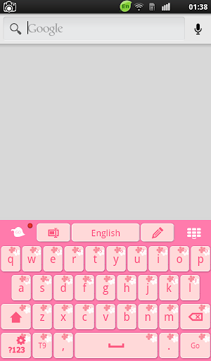 【免費個人化App】Pink Flowers Keyboard Theme-APP點子