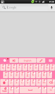Pink Flowers Keyboard Theme