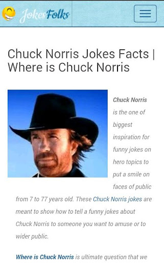 Chuck Norris jokes facts