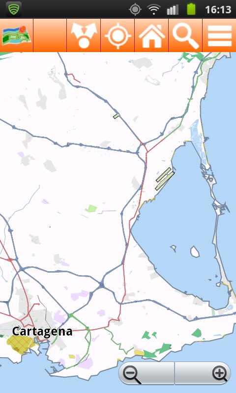 Mar Menor Offline mappa Map Screen 3