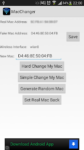 Wireless Mac Address Changer - screenshot thumbnail