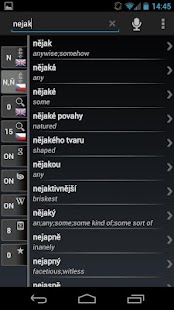 Free Dict Czech English - náhled