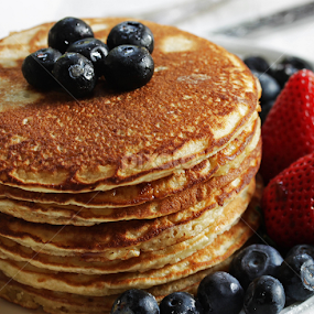 Pancakes by Vrinda Mahesh - Food & Drink Plated Food