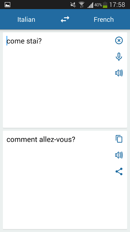 French Italian Translator Android Apps on Google Play