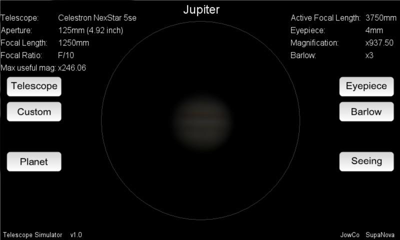 Telescope Simulator Screen 3