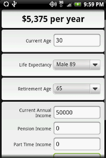 Retirement Calculator Screenshots 0