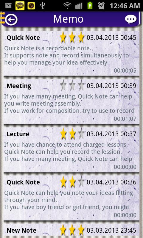 Quick Note Pro Screen 2