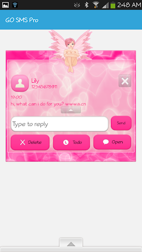 【免費個人化App】GO SMS - Sweet Fairy-APP點子