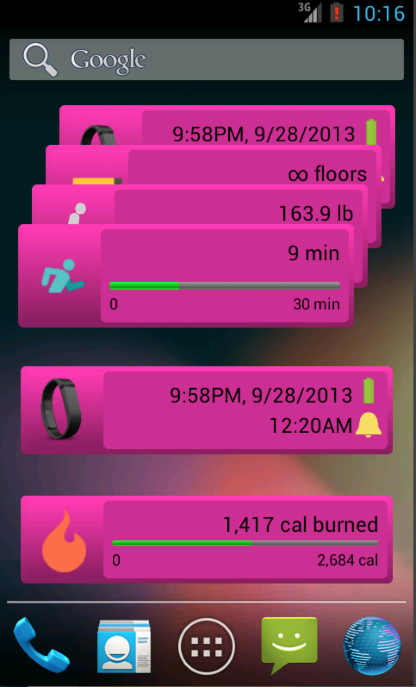 FitIt Pro for FitBit® Screen 2