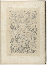 Bladrank met zeven dieren erop