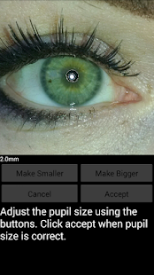 Pupilometer Screen 3