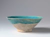 Bowl with a turquoise glaze