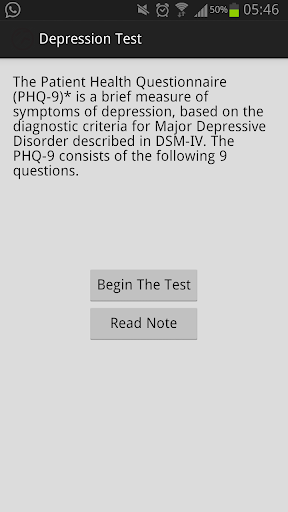 Depression Test