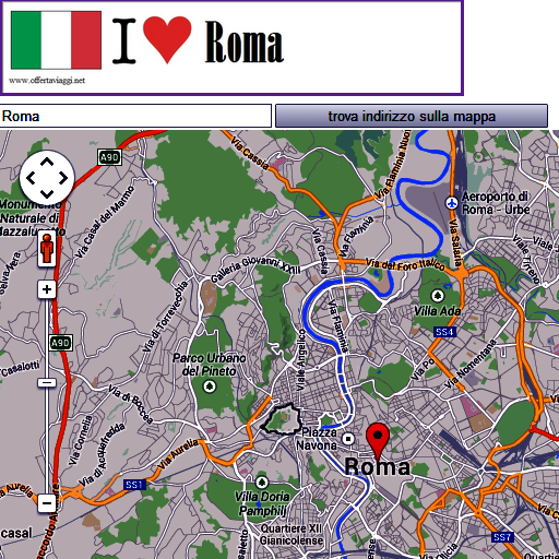 Roma map