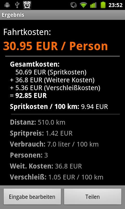 Fare Calculator Pro Screen 3