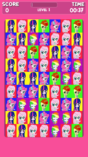 Pink Pony Cute Match Game