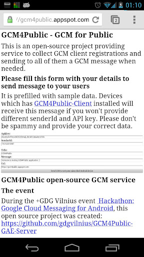 GCM4Public DEMO open source