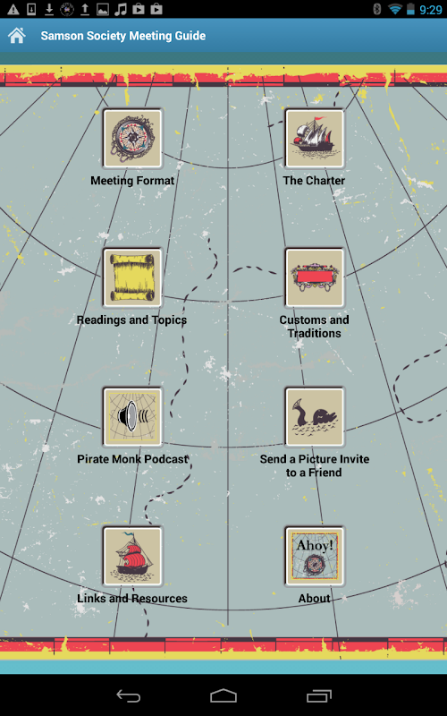 Android application Samson Society Meeting Guide screenshort