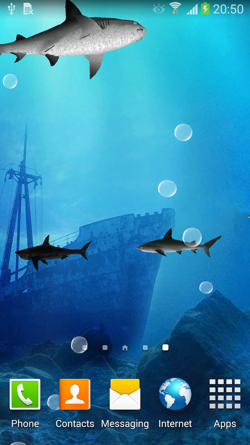 3D Sharks Live Wallpaper Screen 3