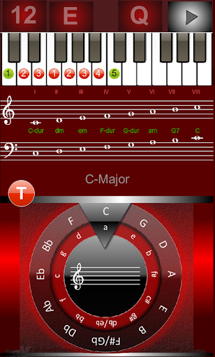 Quintenzirkel Noten-Training